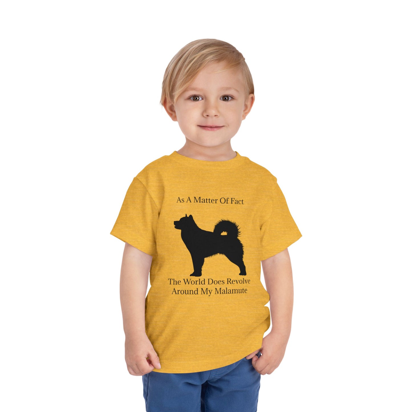 Matter Of Fact Malamute Toddler Unisex Short Sleeve Crewneck Tee