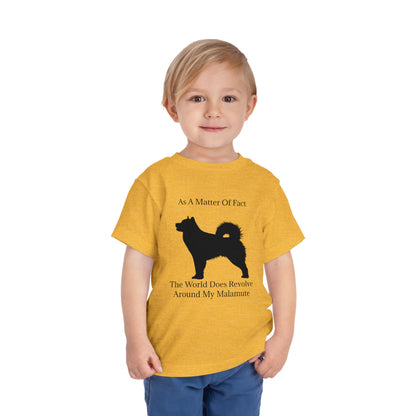 Matter Of Fact Malamute Toddler Unisex Short Sleeve Crewneck Tee