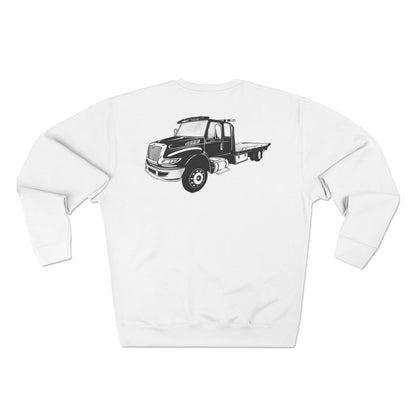 Flatbed Tow Truck Unisex Crewneck Sweatshirt