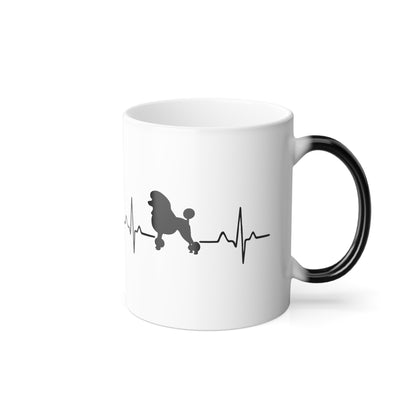 My Heart Beats For Poodles Color Changing Mug