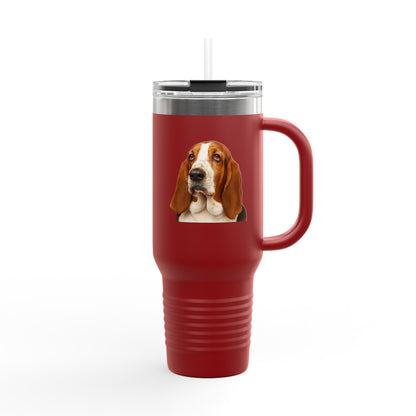 Basset Head Insulated Travel Mug