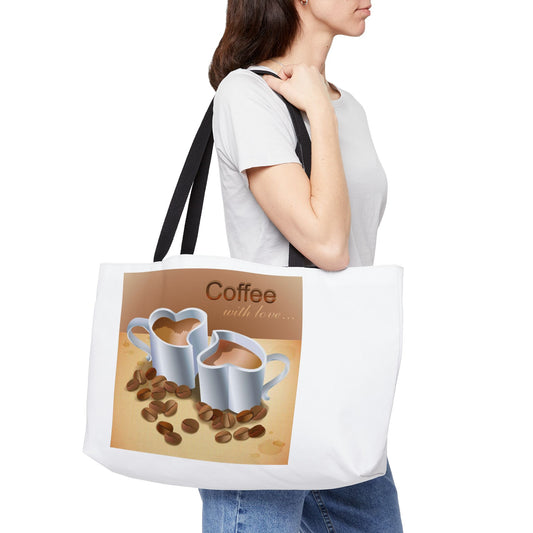 Coffee With Love Weekender Tote Bag
