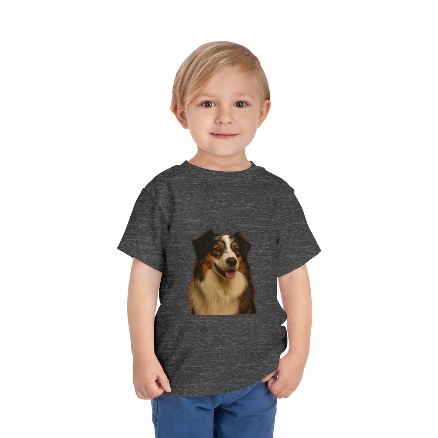 Aussie Head Toddler Unisex Short Sleeve Crewneck Tee