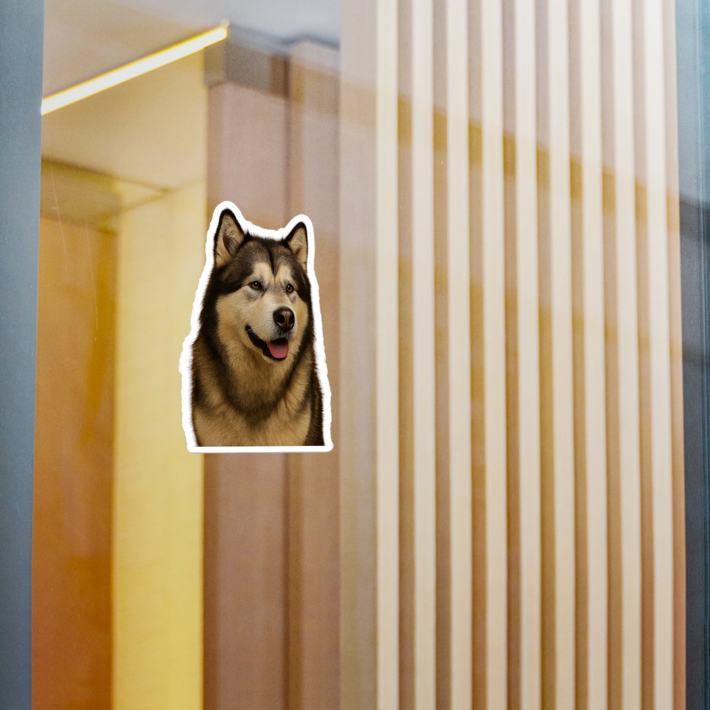 Malamute Head Vinyl Decal