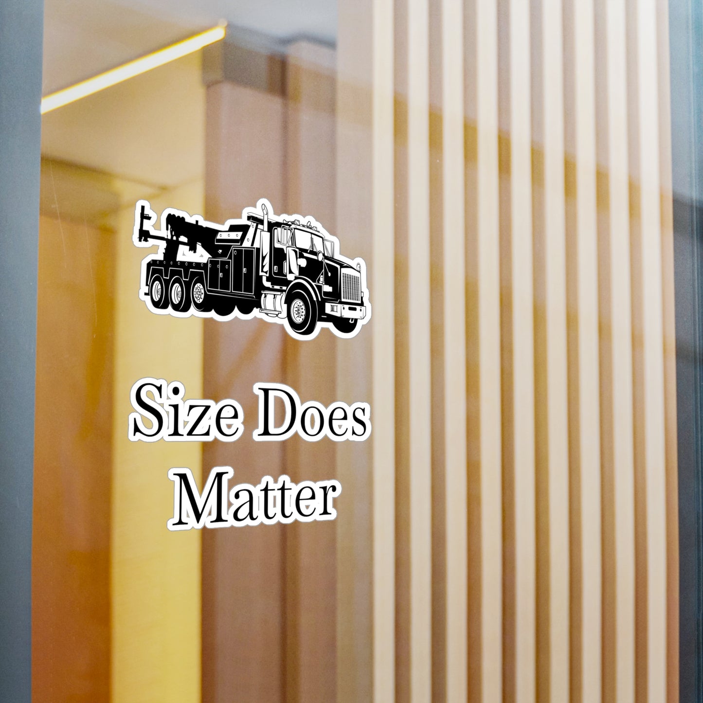 Size Does Matter Vinyl Decal