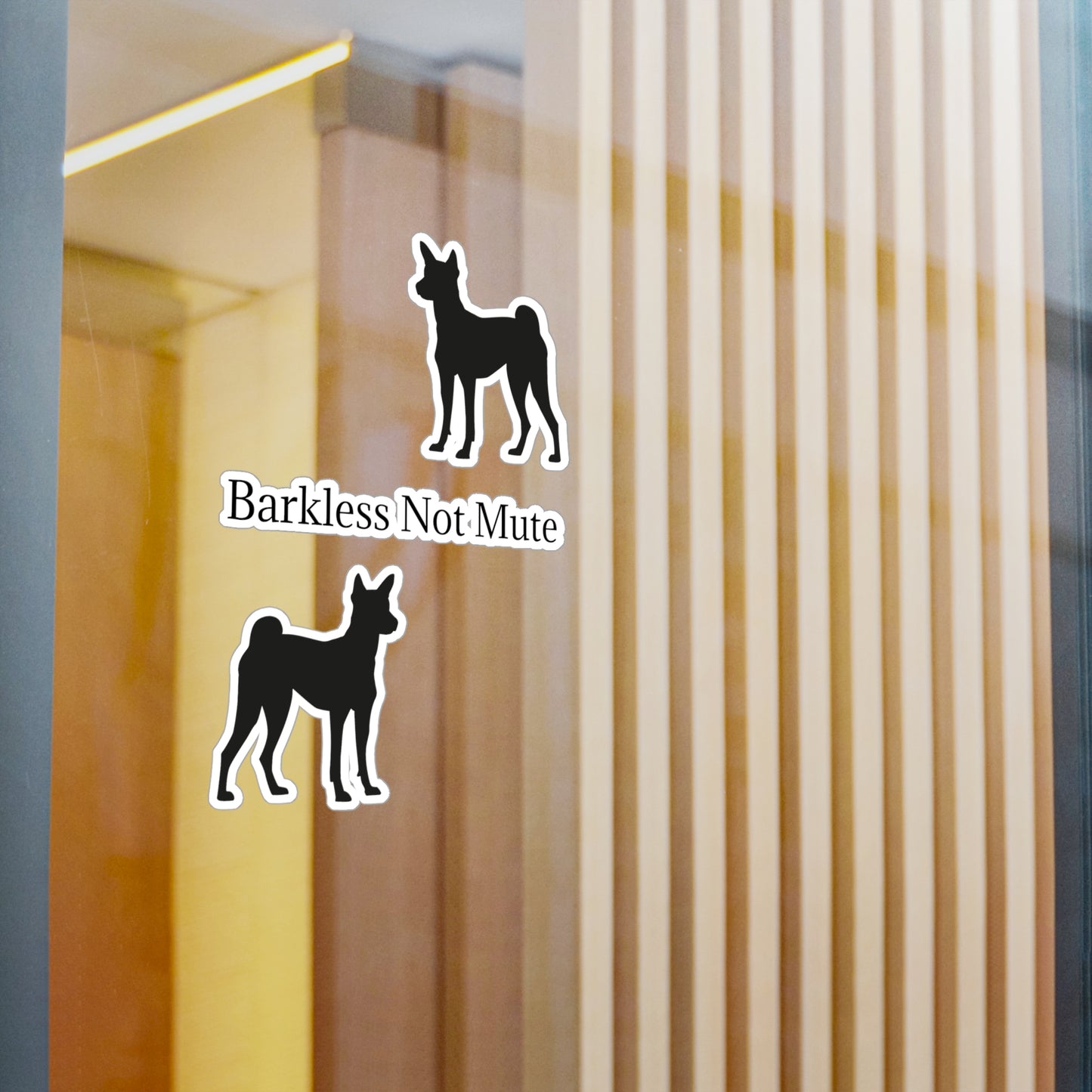 Barkless Not Mute Vinyl Decal
