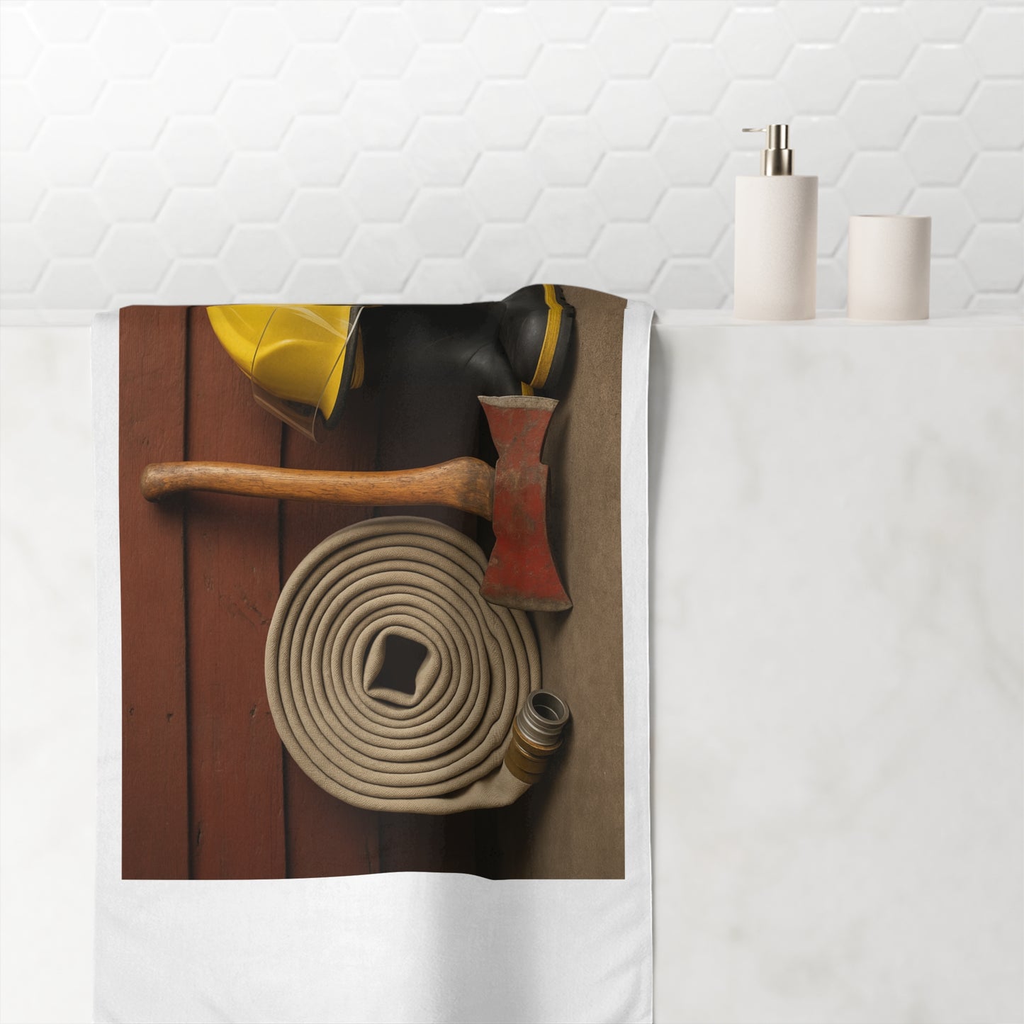 Fire/Rescue Appreciation Mink-Cotton  Beach Towel