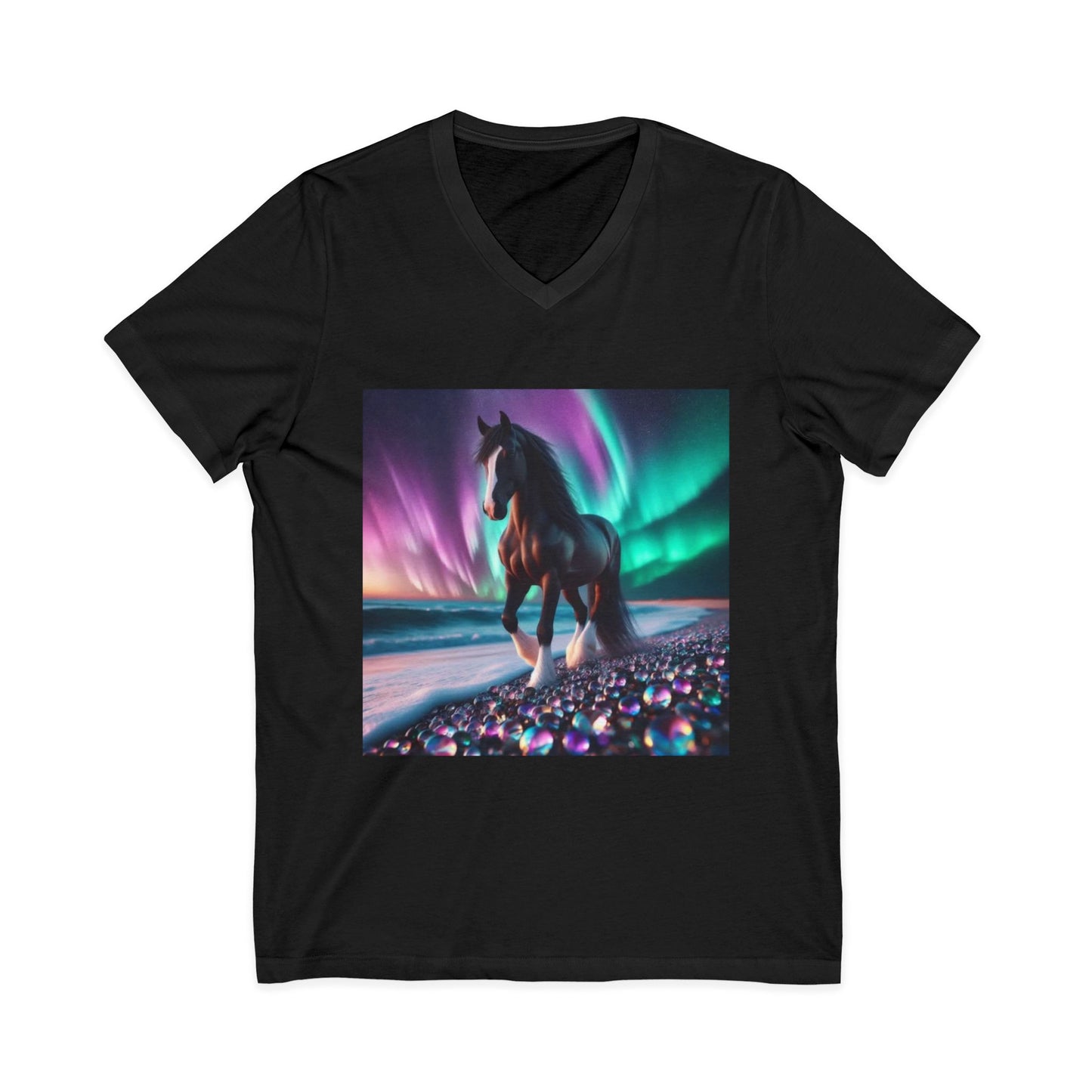 Midnight Magic Unisex Short Sleeve V-Neck Tee