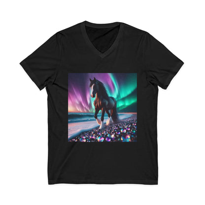 Midnight Magic Unisex Short Sleeve V-Neck Tee