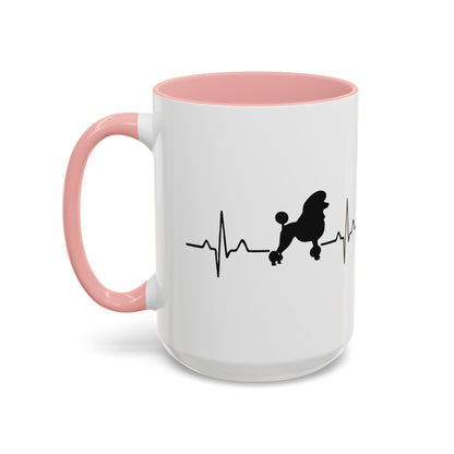 My Heart Beats For Poodles 2-Tone Coffee Mug