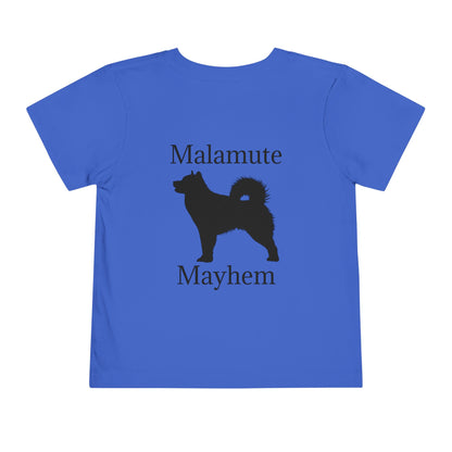 Malamute Mayhem Toddler Unisex Short Sleeve Crewneck Tee