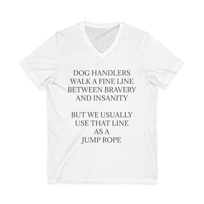 Jump Rope Unisex Short Sleeve V-Neck Tee