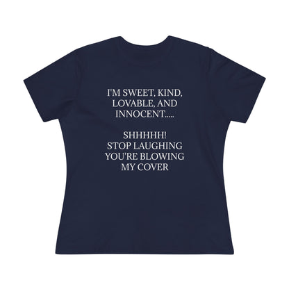 Blowing My Cover Women's Short Sleeve Crewneck Tee