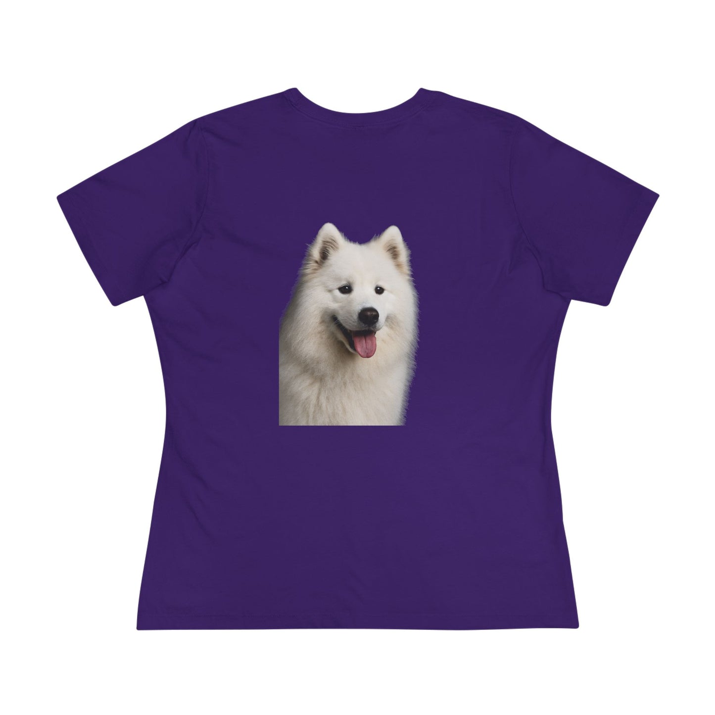 Samoyed Head Women's Short Sleeve Crewneck Tee