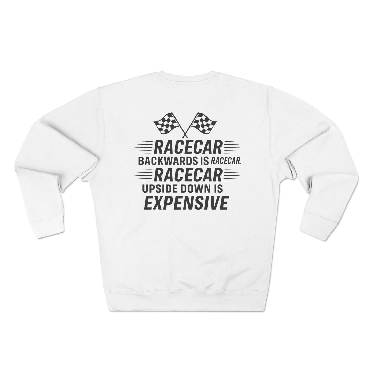 Racecar Backwards Unisex Crewneck Sweatshirt