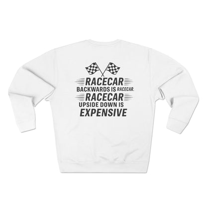 Racecar Backwards Unisex Crewneck Sweatshirt