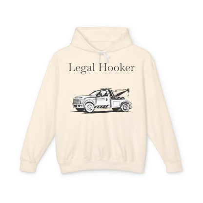 Legal H**ker Wheel Lift Tow Truck Unisex Lightweight Hoodie