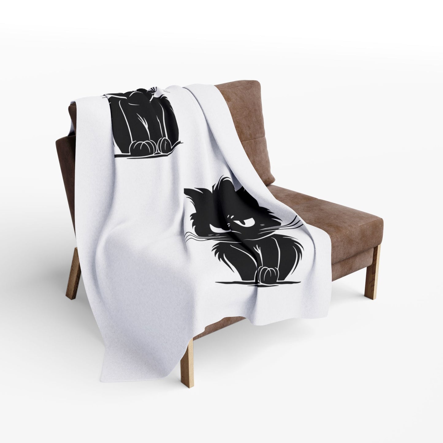 Angry Cat Arctic Fleece Blanket