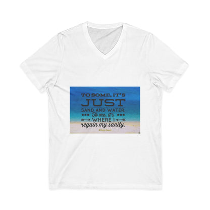 Dr. Beach Unisex Short Sleeve V-Neck Tee
