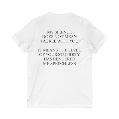 Speechless Unisex Short Sleeve V-Neck Tee