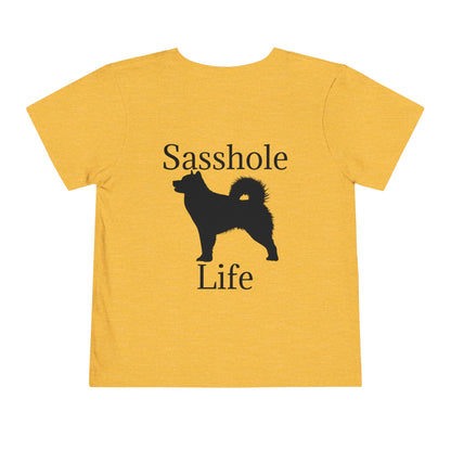 Sasshole Life Toddler Unisex Short Sleeve Crewneck Tee