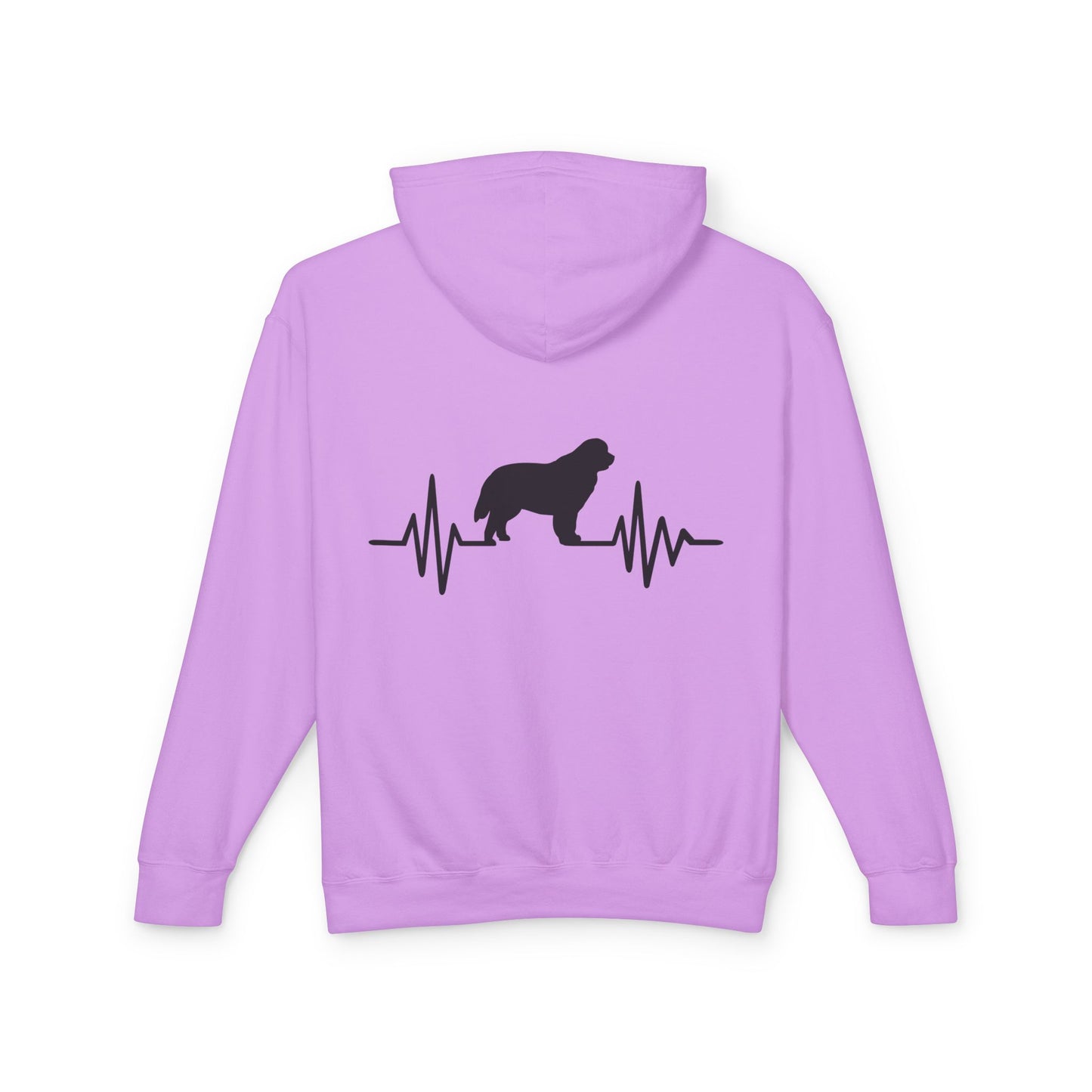 My Heart Beats For Newfies Unisex Lightweight Hoodie