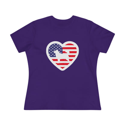 Malamute Flag Women's Short Sleeve Crewneck Tee