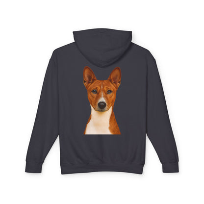 Basenji Head Unisex Lightweight Hoodie