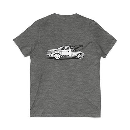 Wheel Lift Tow Truck Unisex Short Sleeve V-Neck Tee