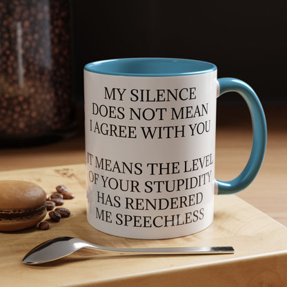Speechless 2-Tone Coffee Mug