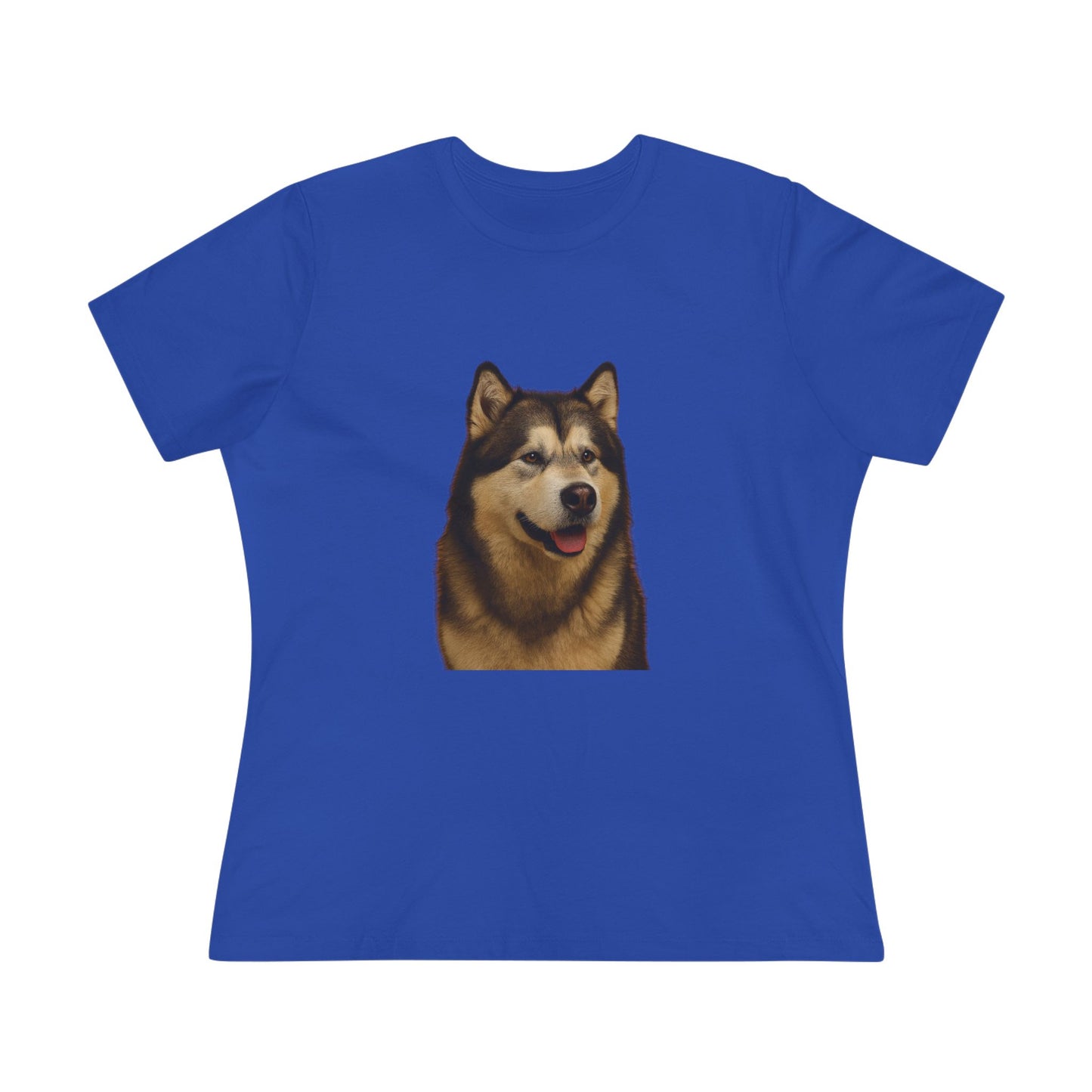 Malamute Head Women's Short Sleeve Crewneck Tee