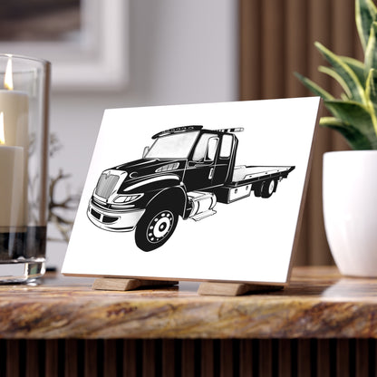 Flatbed Tow Truck Ceramic Photo Tile