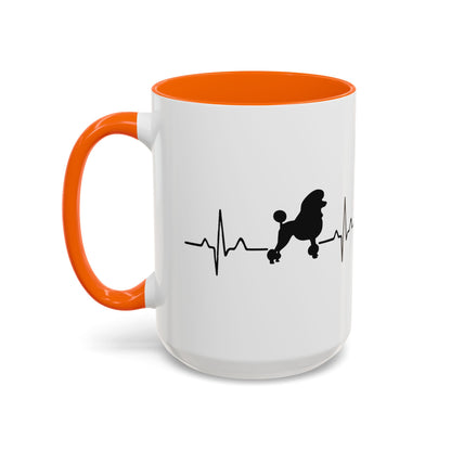 My Heart Beats For Poodles 2-Tone Coffee Mug
