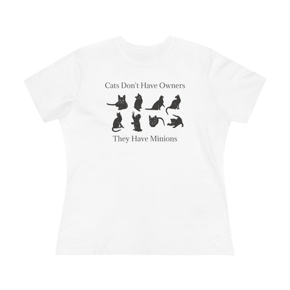 Cat Minions Women's Short Sleeve Crewneck Tee