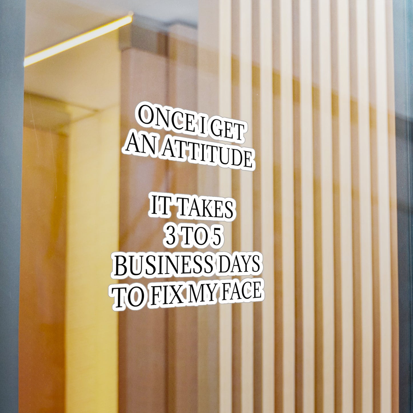 Fix My Face Vinyl Decal