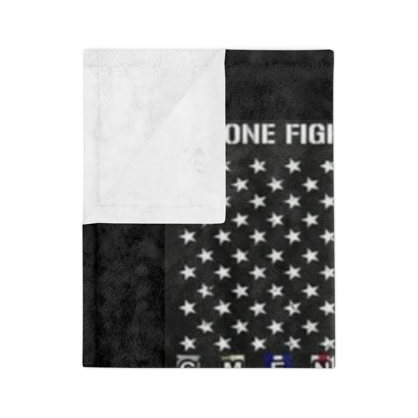 No One Fights Alone Velveteen Microfiber Blanket