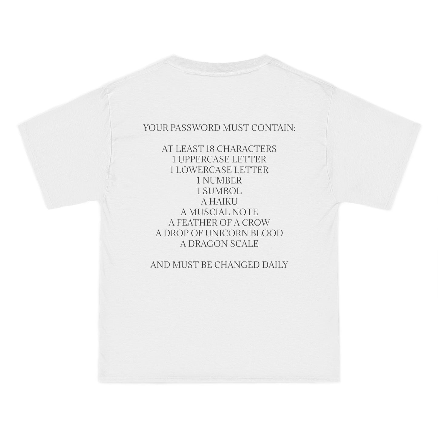 Password Men's Short-Sleeve Crewneck Tee