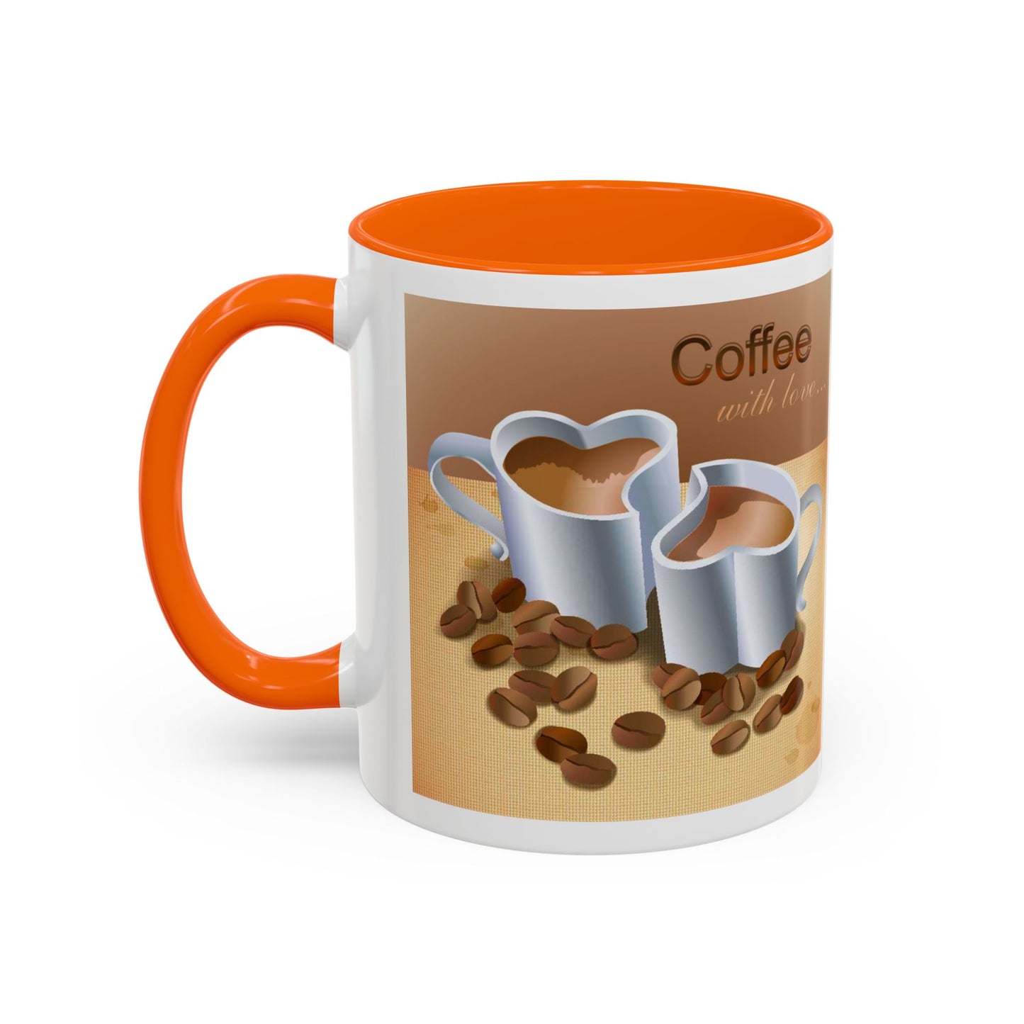 Coffee With Love 2-Tone Coffee Mug