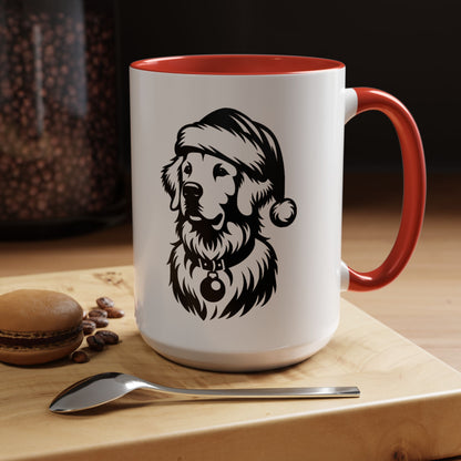 Santa Paws Golden 2-Tone Coffee Mug