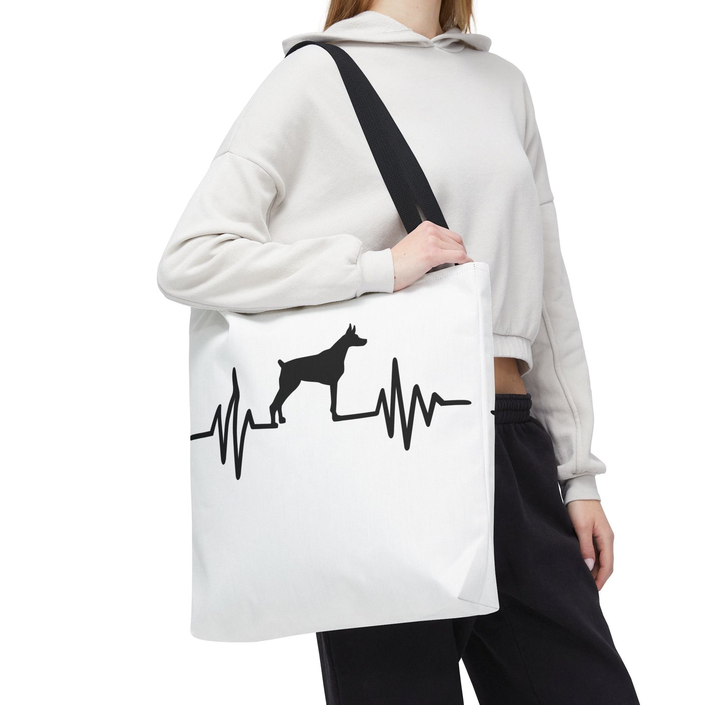 My Heart Beats For Dobermans Tote Bag