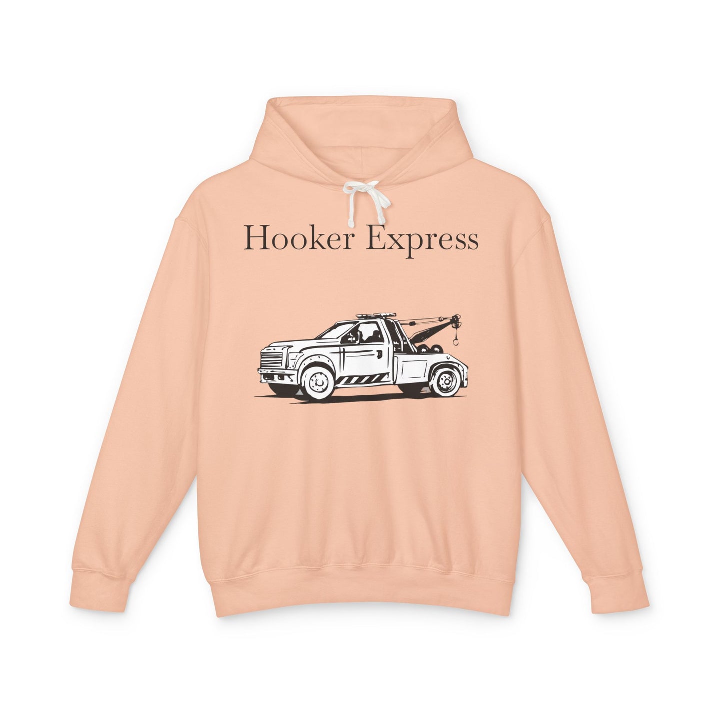 H**ker Express Wheel Lift Tow Truck Unisex Lightweight Hoodie