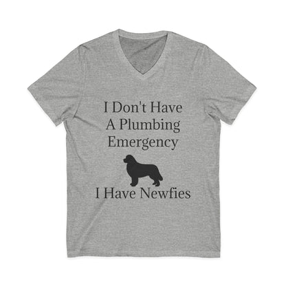 Plumbing Emergency Unisex Short Sleeve V-Neck Tee