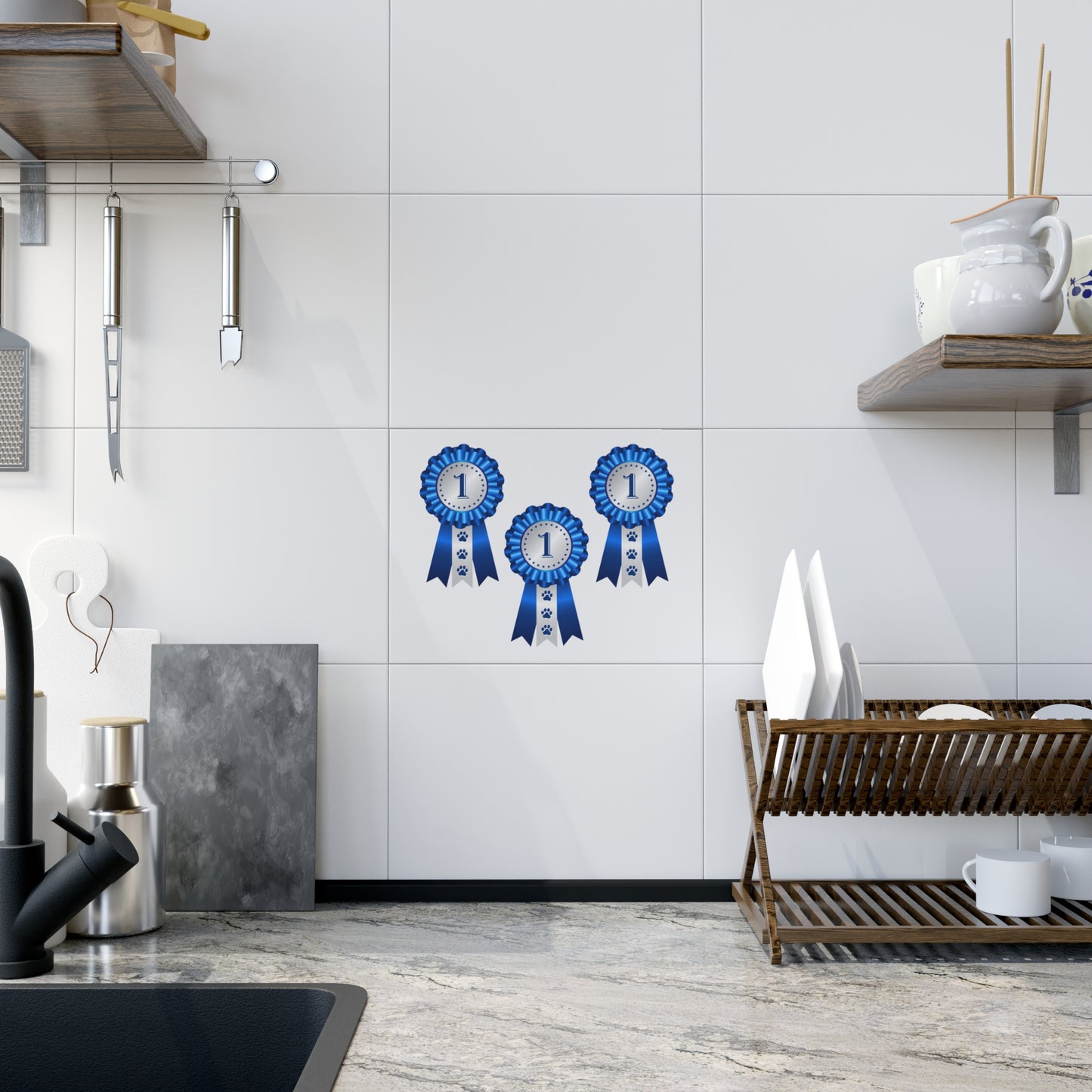 Show Ribbon Ceramic Photo Tile