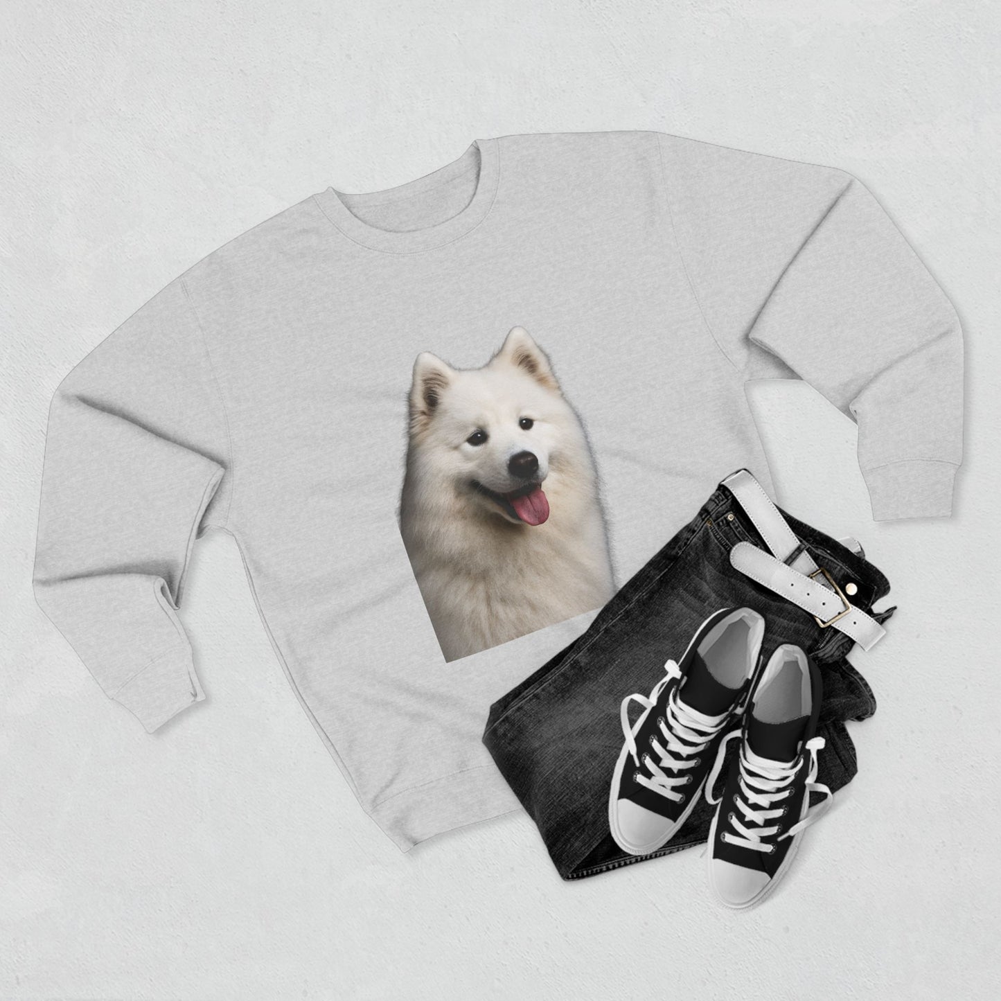 Samoyed Head Unisex Crewneck Sweatshirt