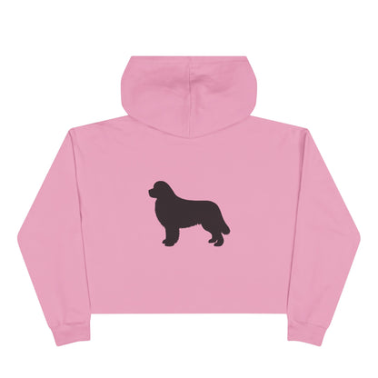 Newfie Silhouette Women's Crop Hoodie