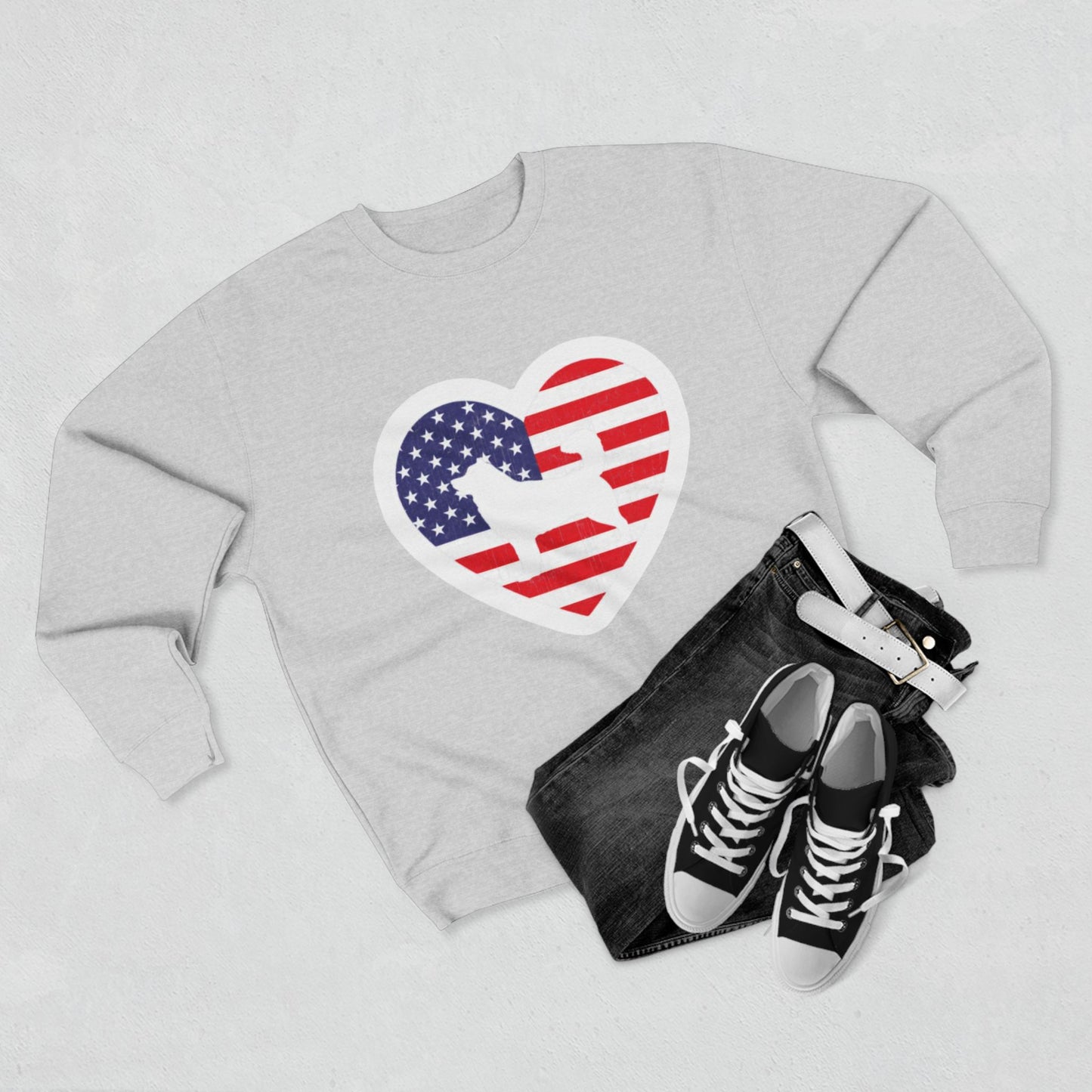 Malamute Flag Unisex Crewneck Sweatshirt