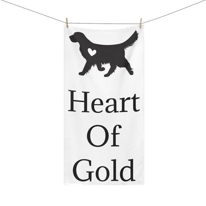 Heart Of Gold Mink-Cotton  Beach Towel