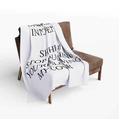 Blowing My Cover Arctic Fleece Blanket