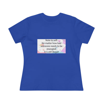 Note To Self Women's Short Sleeve Crewneck Tee