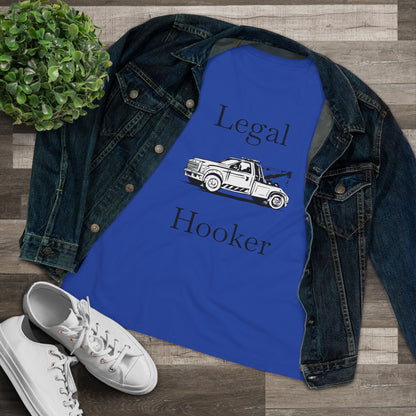 Legal H**ker Wheel Lift Tow Truck Women's Short Sleeve Crewneck Tee